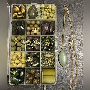 Craft Beads, OLIVE GARDEN - NO BREADSTICKS, Jewelry Supplies, loose bulk beads